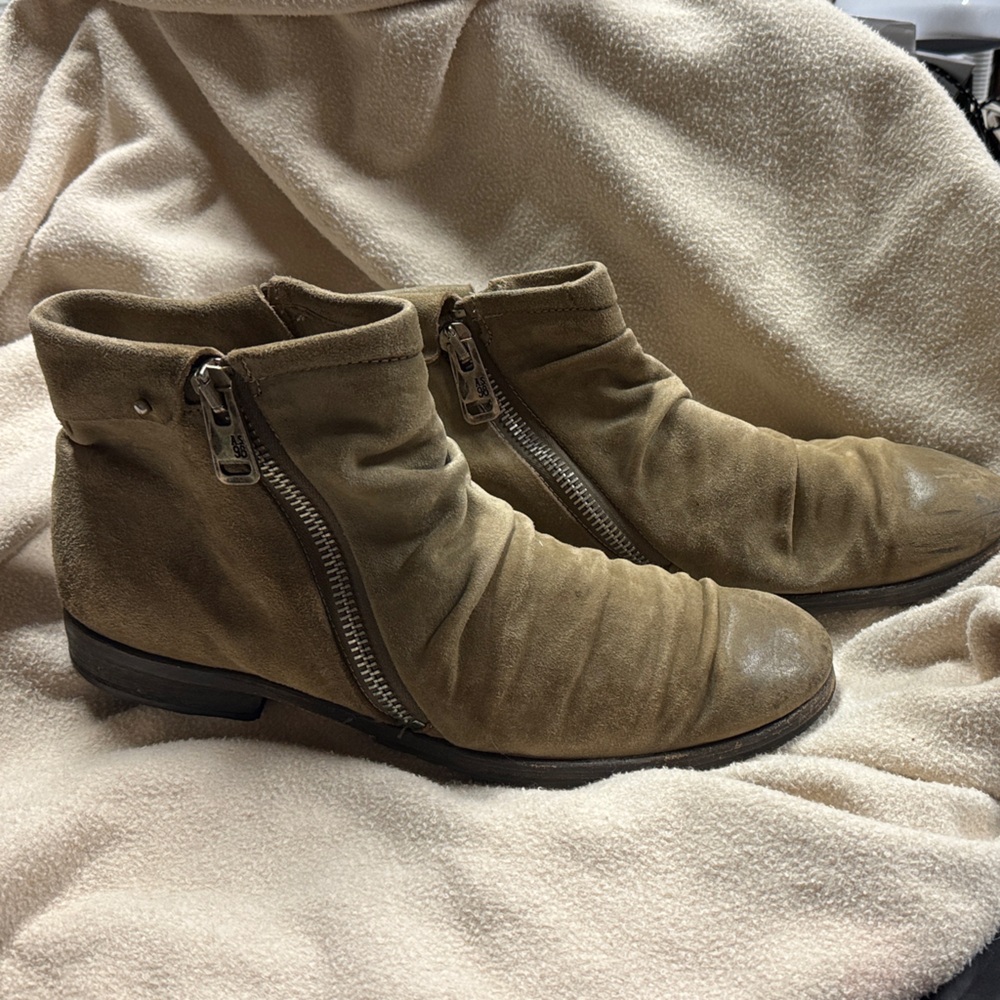 A.S.98 Men's Tan Suede Leather Ankle Boots size 45/12US - Picture 6 of 9
